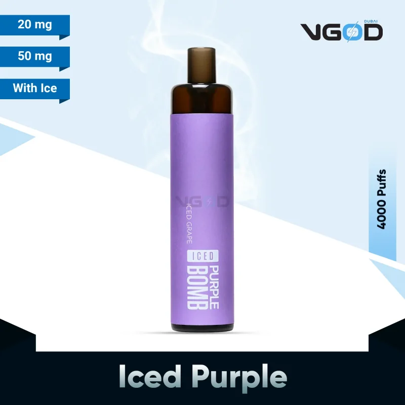 Exploring the Best Flavors of VGOD 4K Disposable Vapes 11 VGOD 4k Iced Purple Bomb Disposable