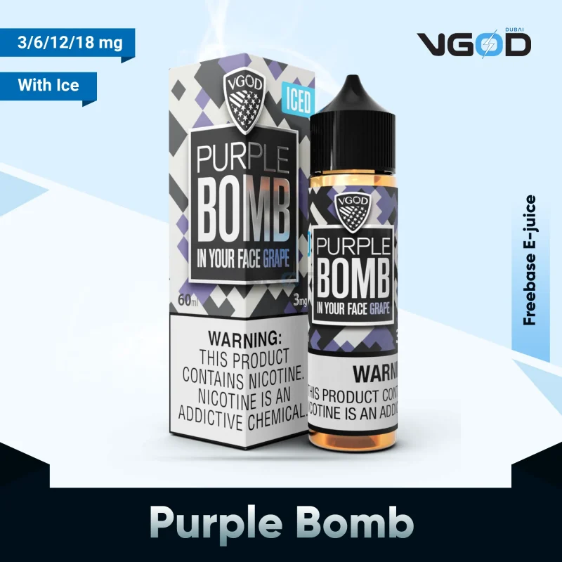 VGOD Freebase Review: Flavor, Performance, and More 9 VGOD Iced Purple Bomb Freebase